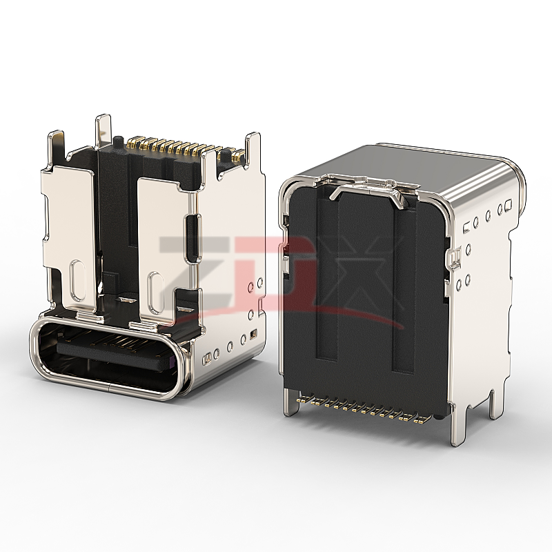 TYPEC16P母座板上型垫高CH9.5