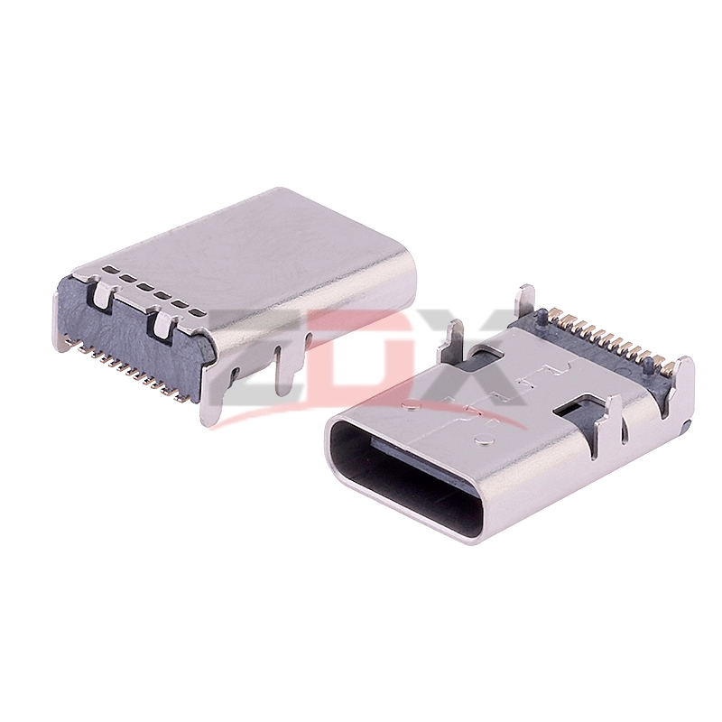 TYPE-C16P母座板上加长L=9.5/10.0/11.7/12.2MM