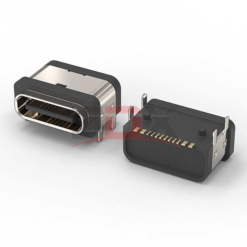 TYPE-C16P防水母座板上型62680