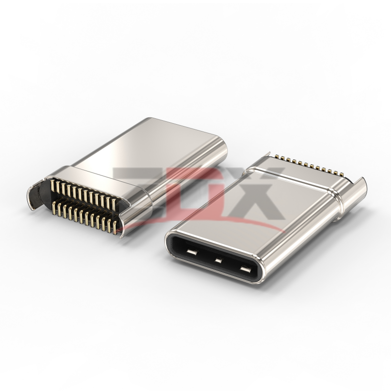 TYPE-C24P公头立贴H10.0/11.0