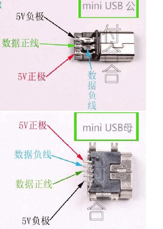 micro usb接线图